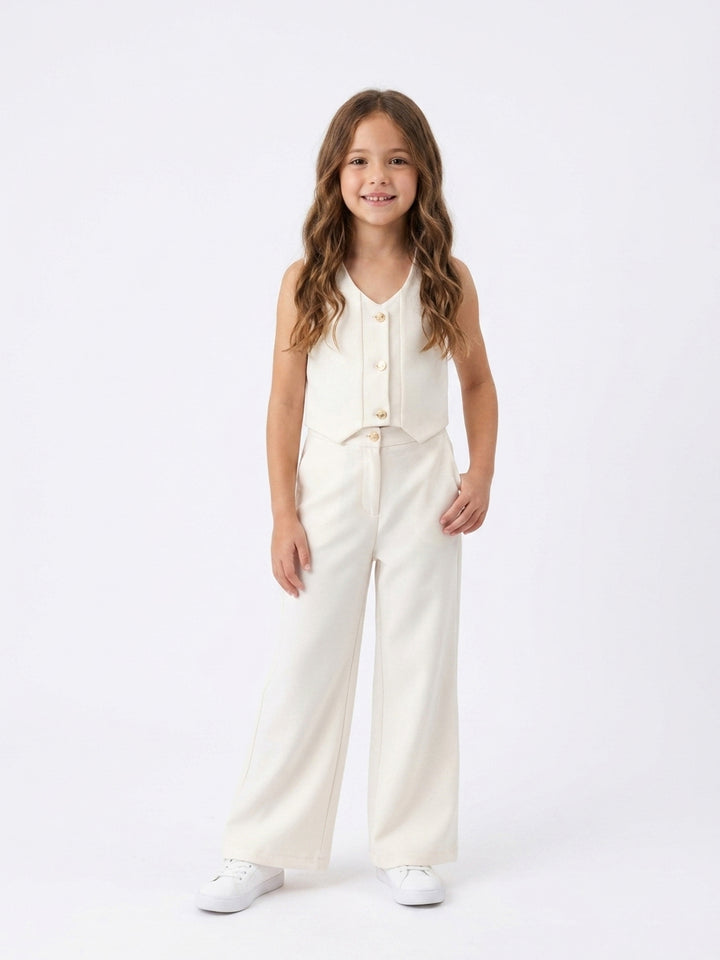 Kids' Chic Tailored Waistcoat & Trousers Set