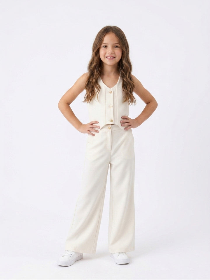 Kids' Chic Tailored Waistcoat & Trousers Set