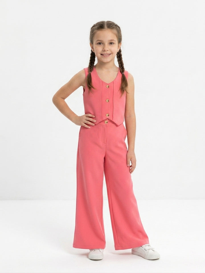 Kids' Chic Tailored Waistcoat & Trousers Set