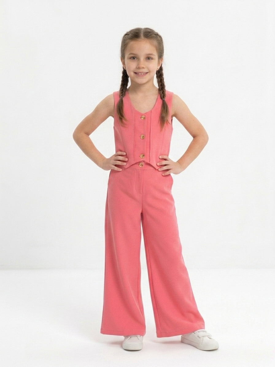 Kids' Chic Tailored Waistcoat & Trousers Set