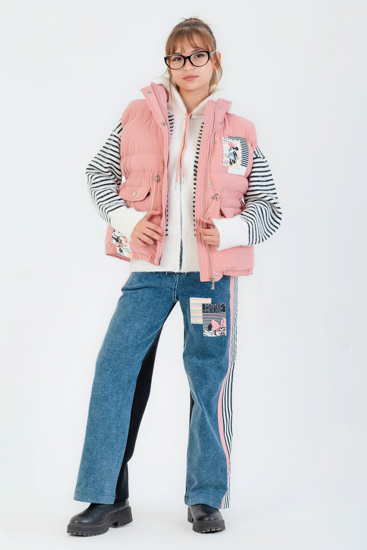 Berry Pink Floral Contrast Set