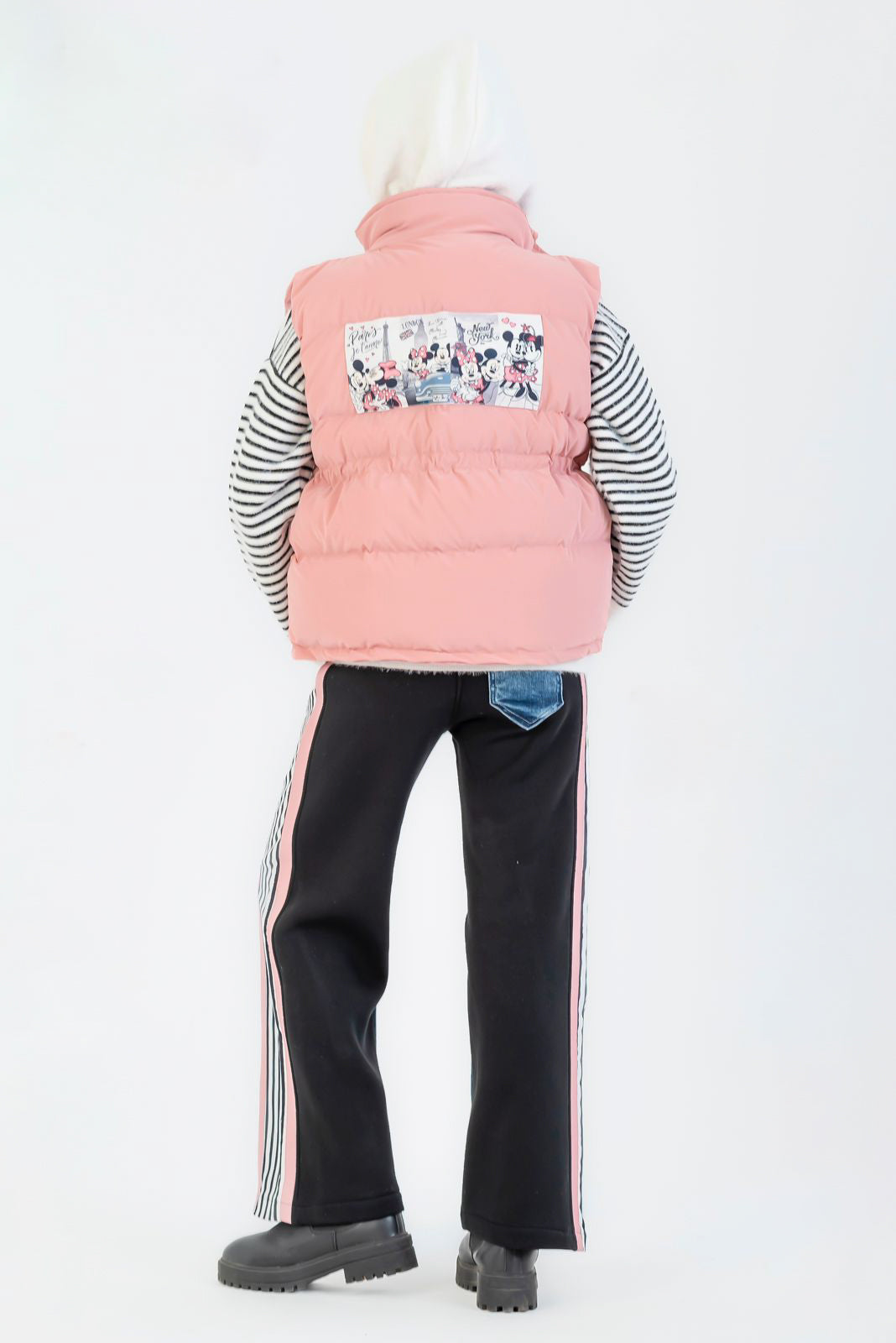 Berry Pink Floral Contrast Set