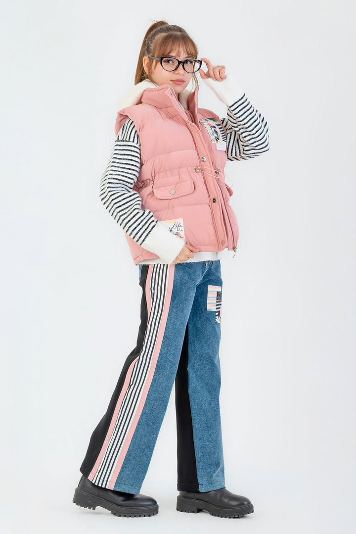 Berry Pink Floral Contrast Set