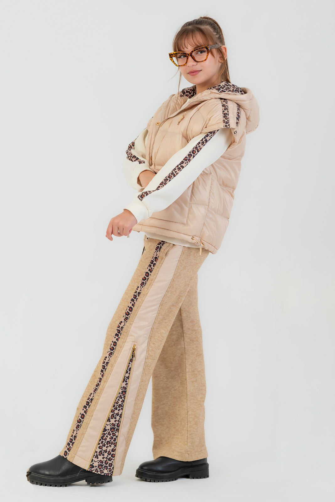 Cozy Leopard Trim Set