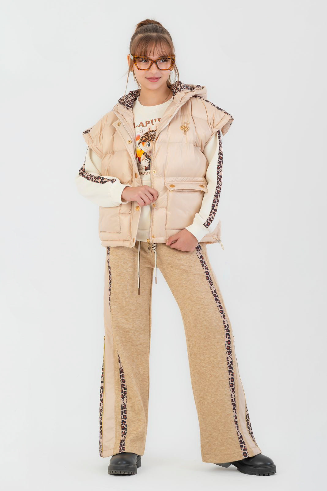 Cozy Leopard Trim Set