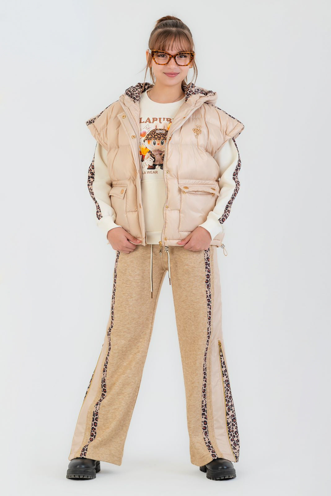 Cozy Leopard Trim Set