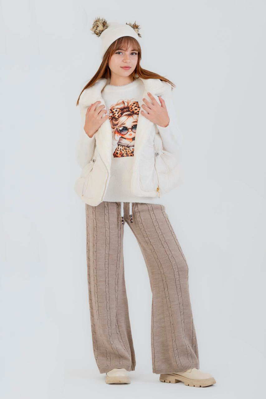 Cable Knit Lounge Set