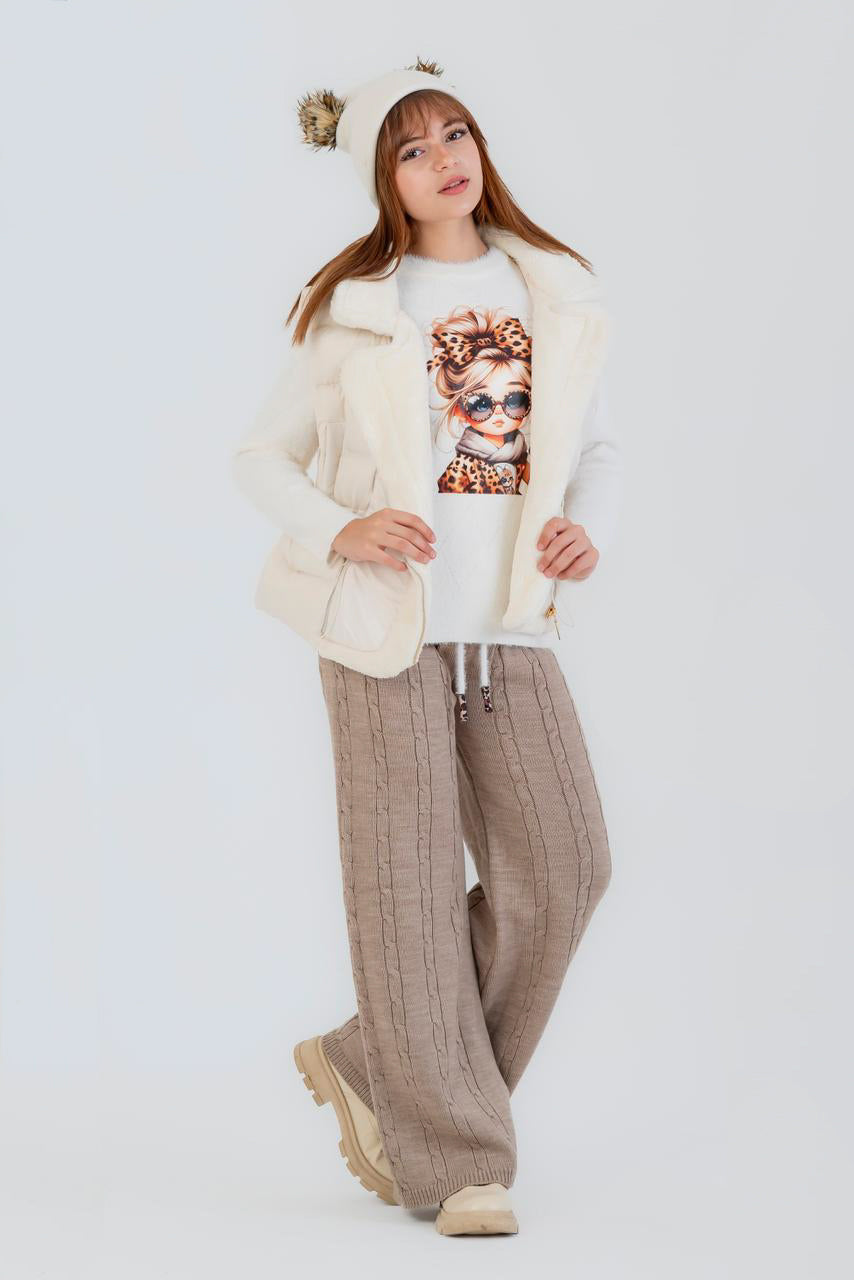 Cable Knit Lounge Set