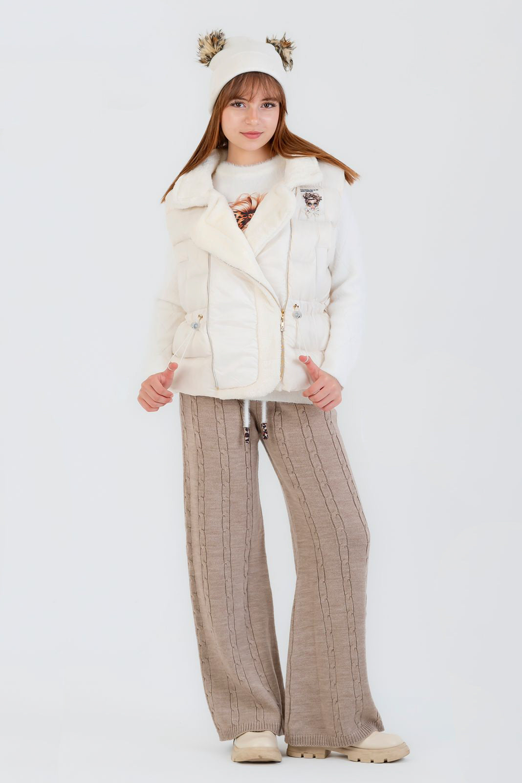 Cable Knit Lounge Set