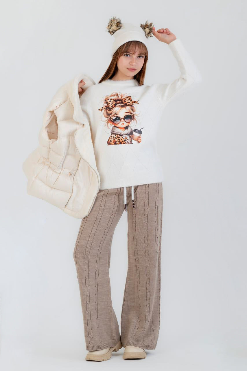 Cable Knit Lounge Set