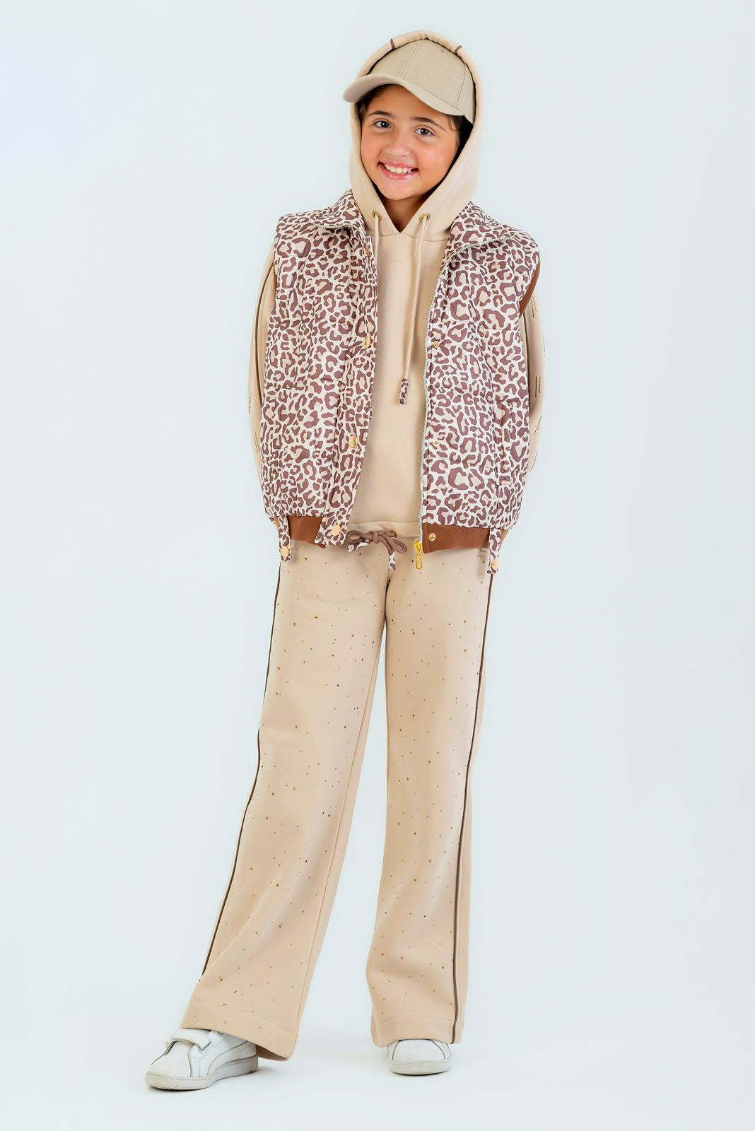 Taupe Leopard Layered Set