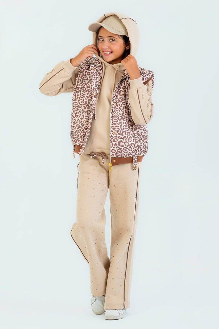 Taupe Leopard Layered Set