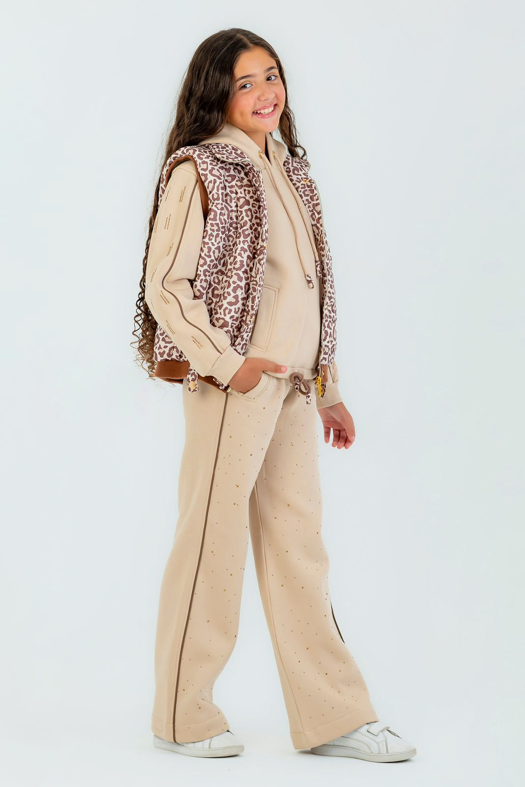 Taupe Leopard Layered Set