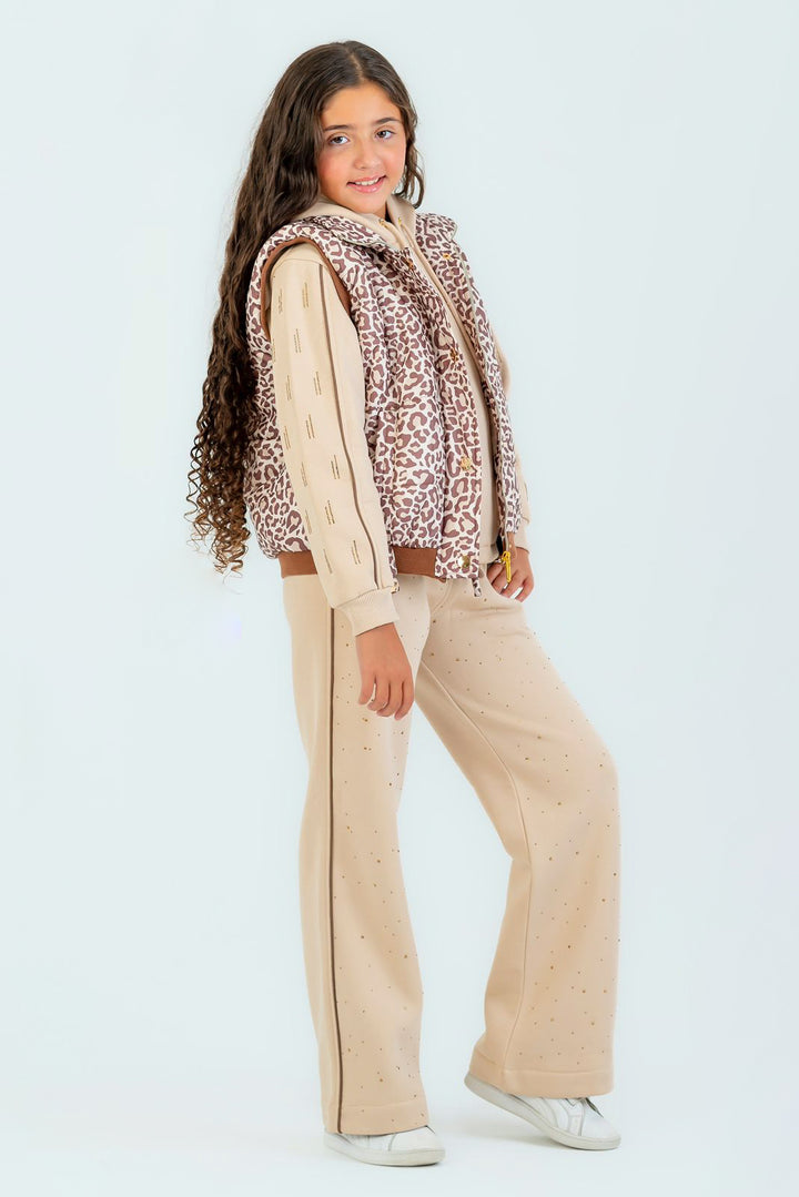 Taupe Leopard Layered Set