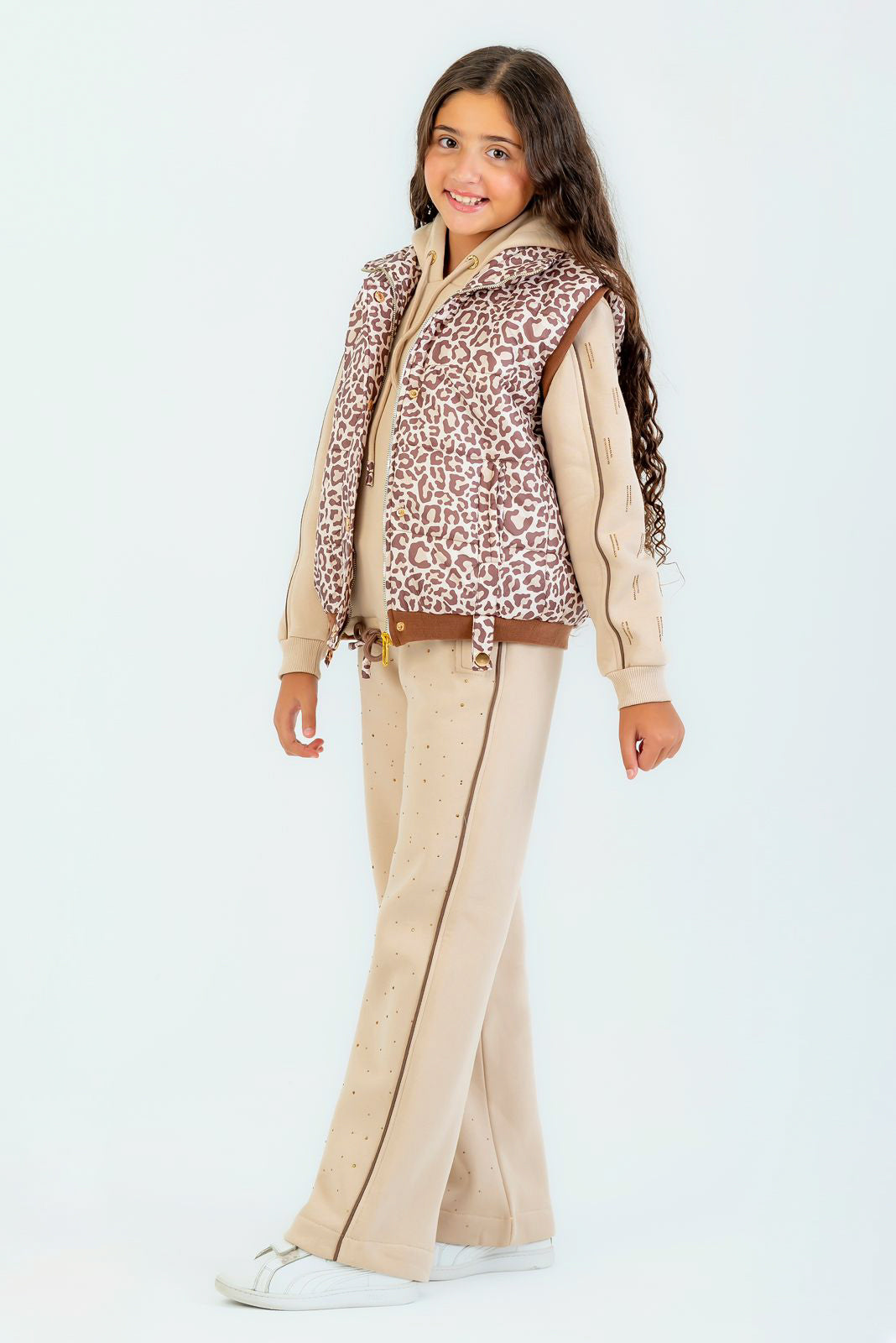 Taupe Leopard Layered Set
