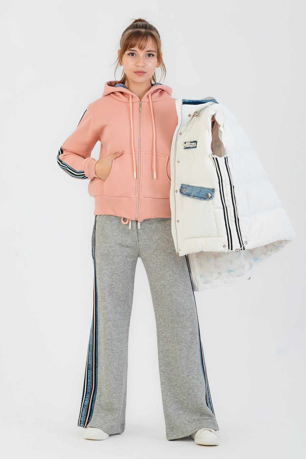 Soft Pink Layered Stripe Set