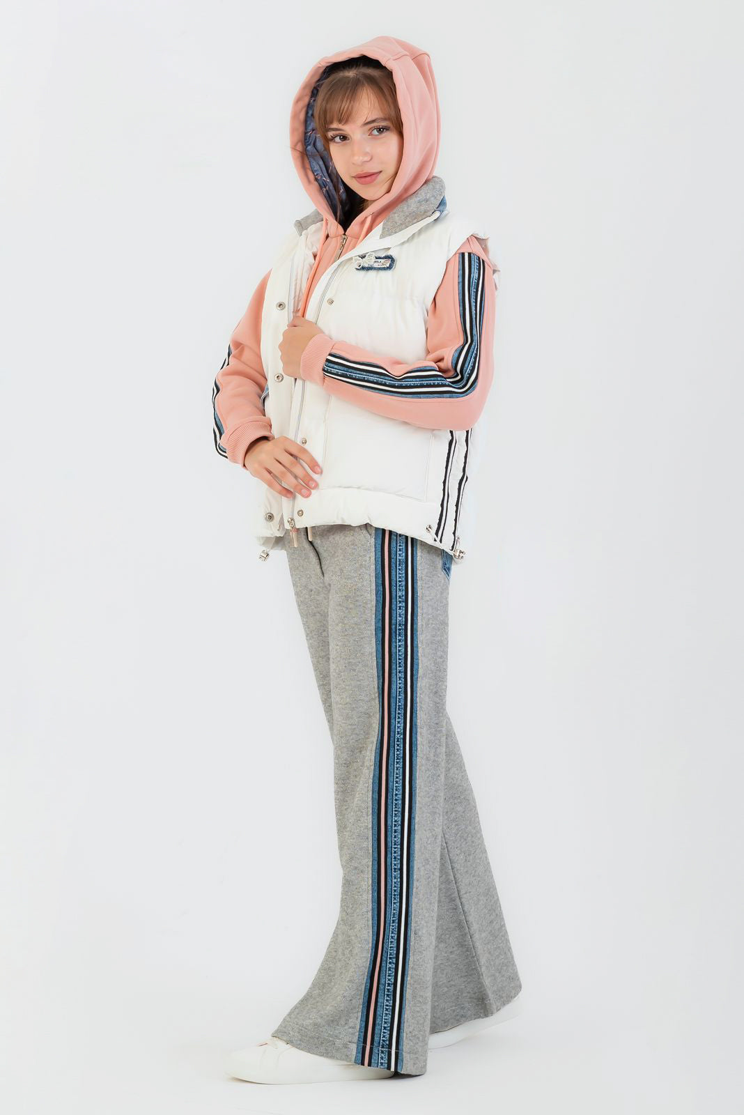 Soft Pink Layered Stripe Set