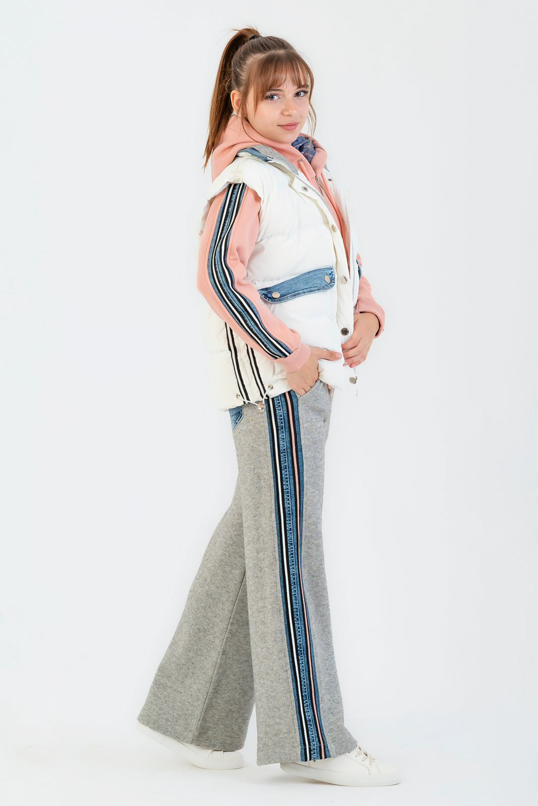 Soft Pink Layered Stripe Set