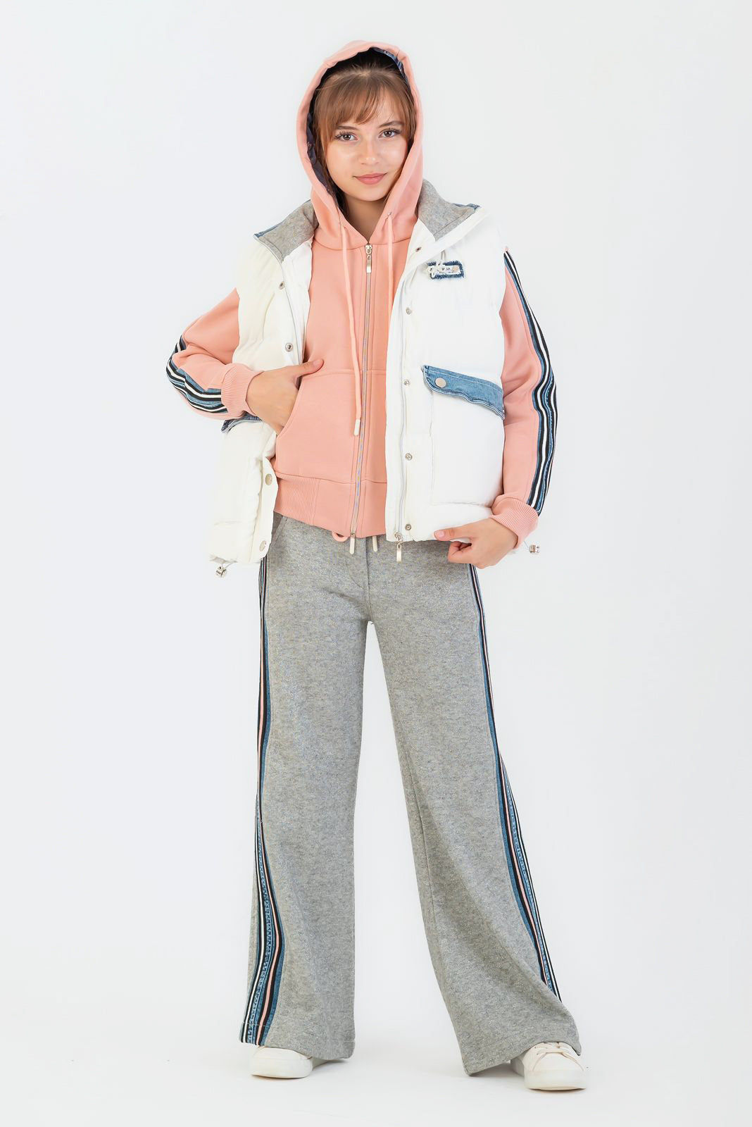 Soft Pink Layered Stripe Set