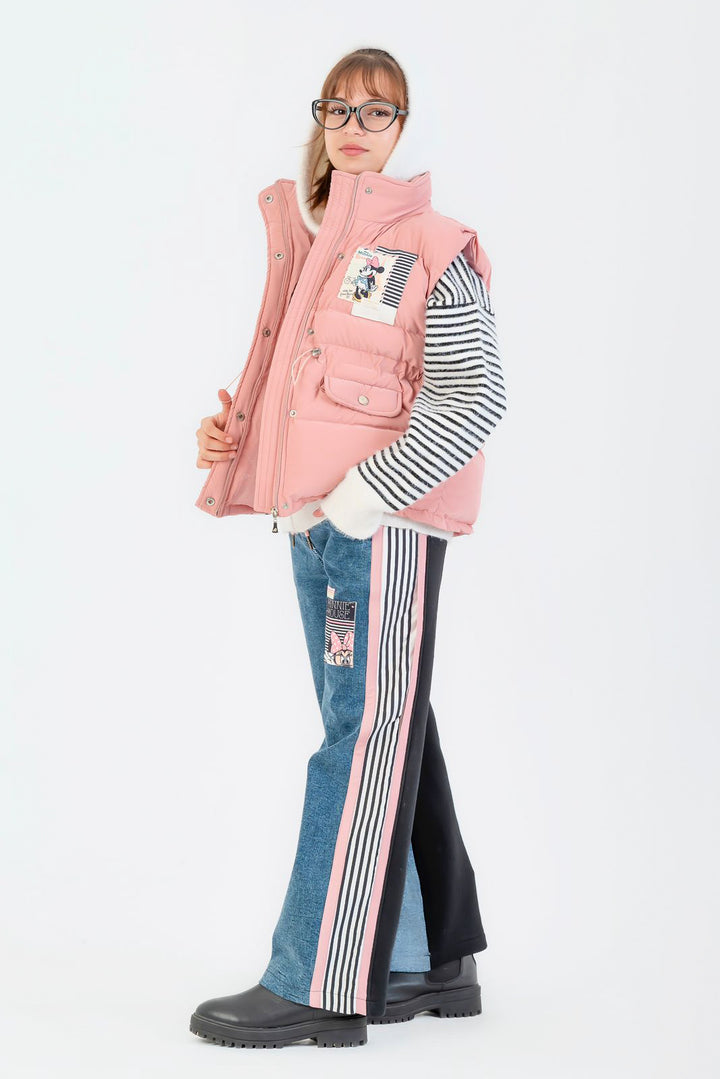 Berry Pink Floral Contrast Set