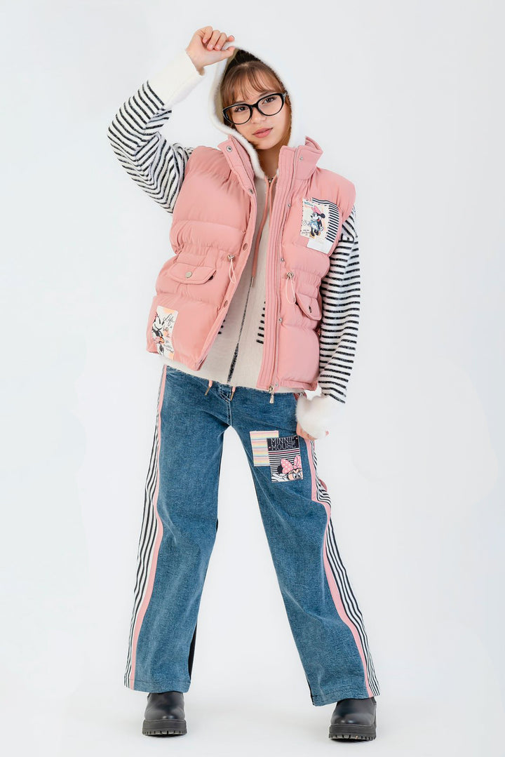 Berry Pink Floral Contrast Set