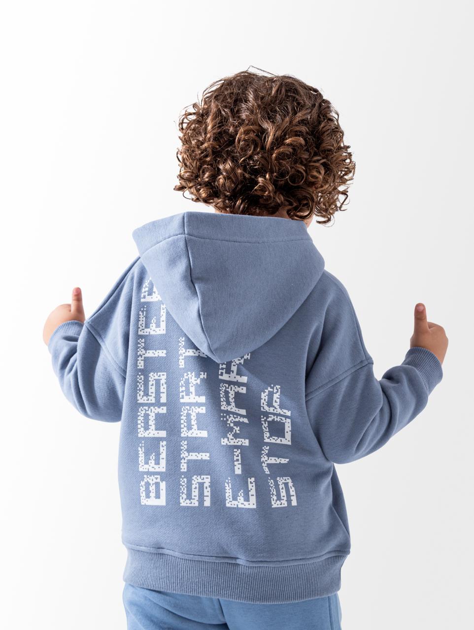 Smiley Face Graphic Hoodie Training Suit