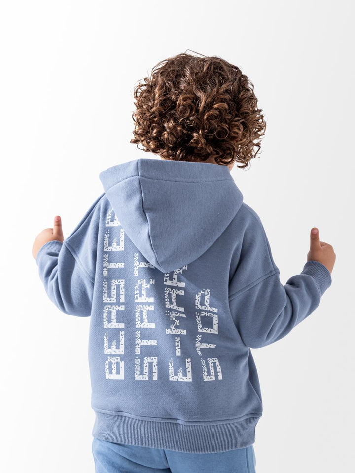 Smiley Face Graphic Hoodie Training Suit