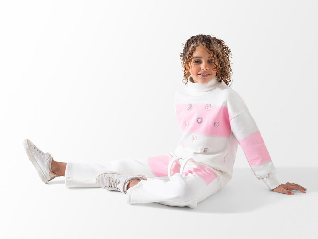 Bold Contrast Roll Neck Training Suit