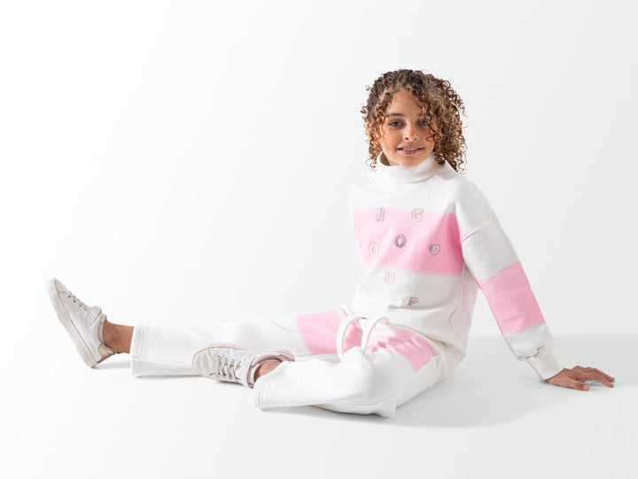 Bold Contrast Roll Neck Training Suit