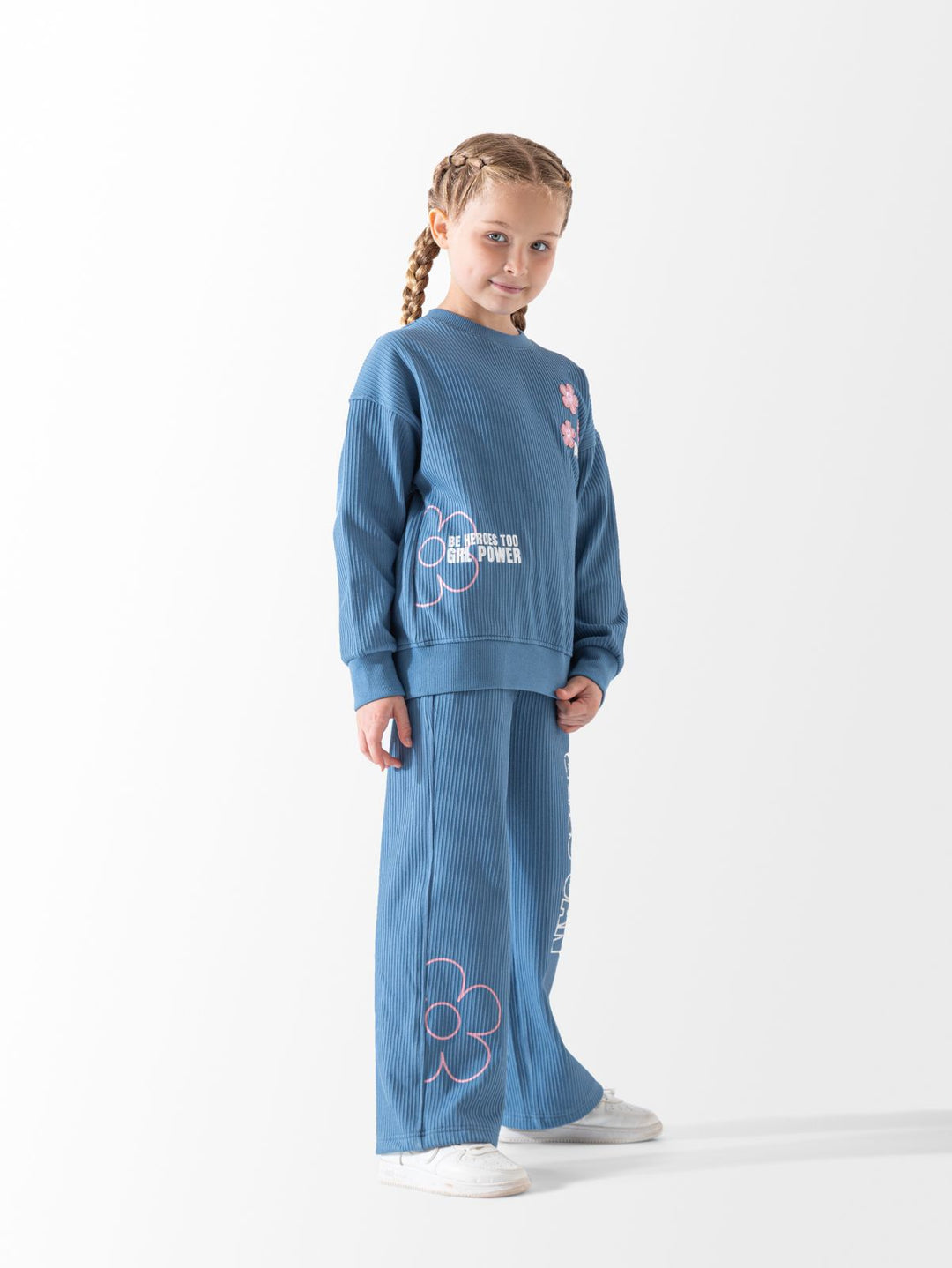 Ribbed Flower Training Suit