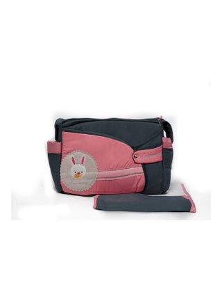Cute Embroidered Animal Patch Diaper Bag with Matching Changing Mat