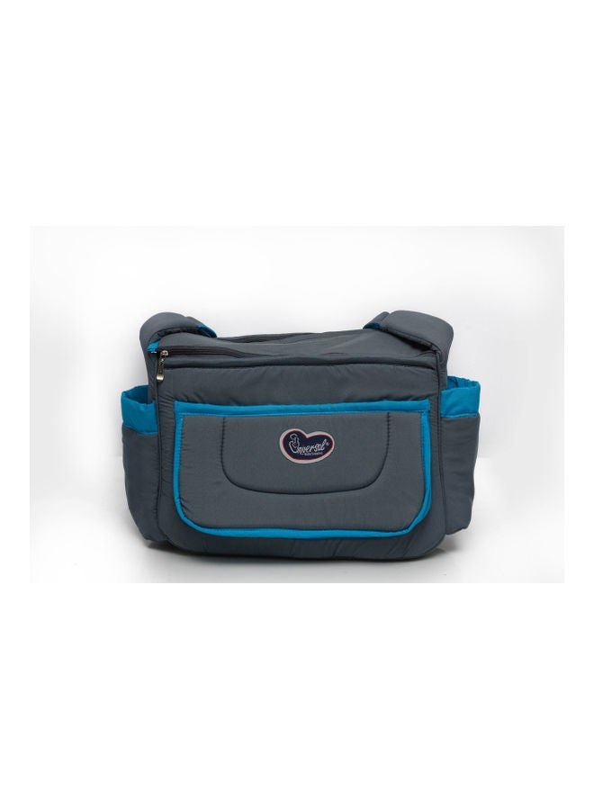 Cute Embroidered Animal Patch Diaper Bag with Matching Changing Mat
