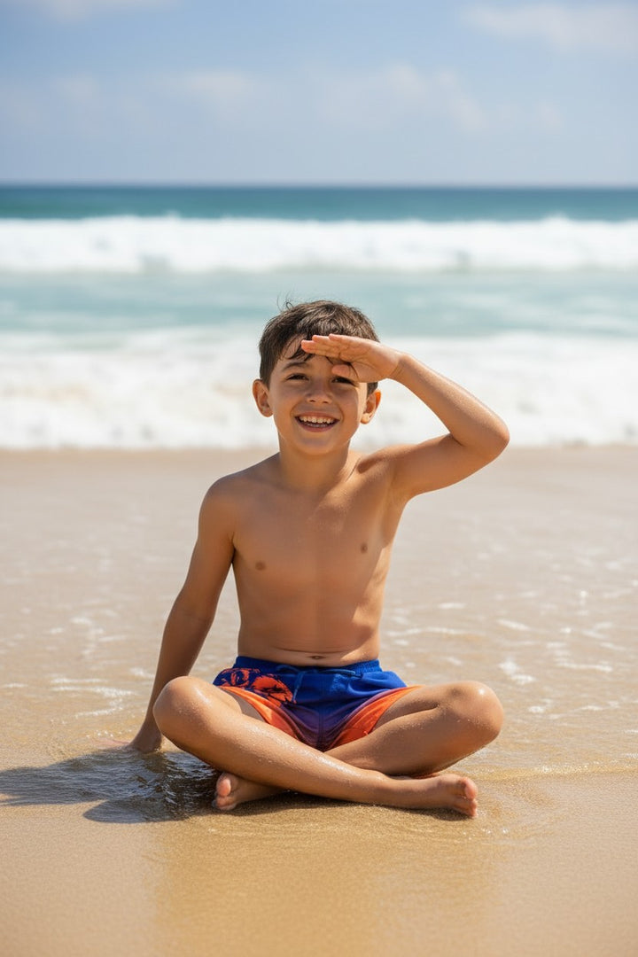 Ocean Breeze Mosaic Swim Trunks