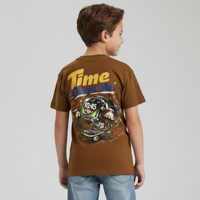"Time Obeys Me" Skate Watch Boys' T-Shirt