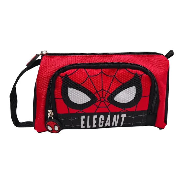4-in-1 Spider-Man Superhero Wheeled Trolley School Bag Set