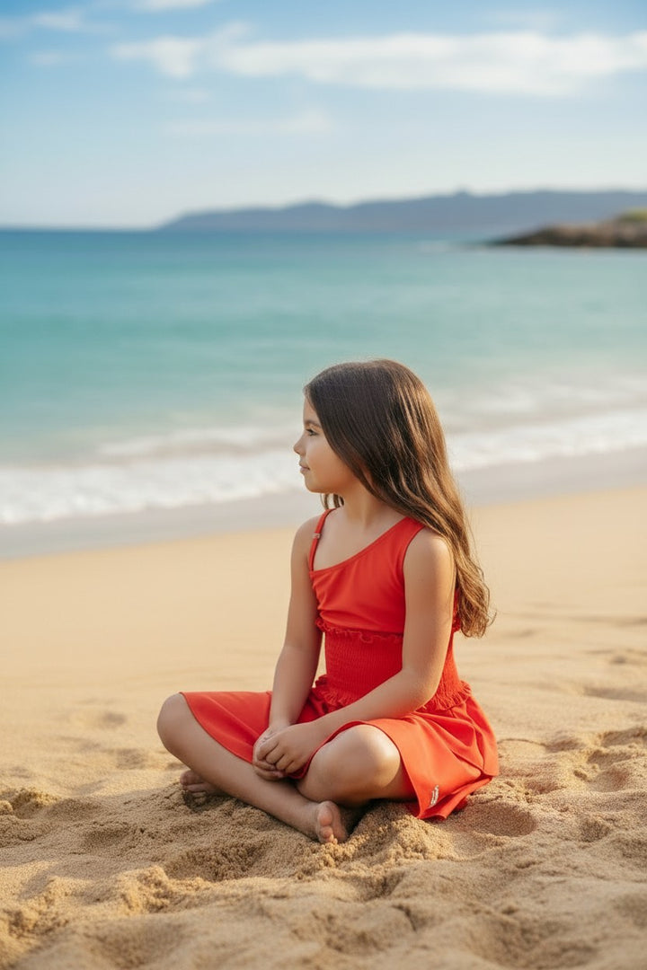 Toddler & Girls' Smocked Tiered Skirted Swimsuit