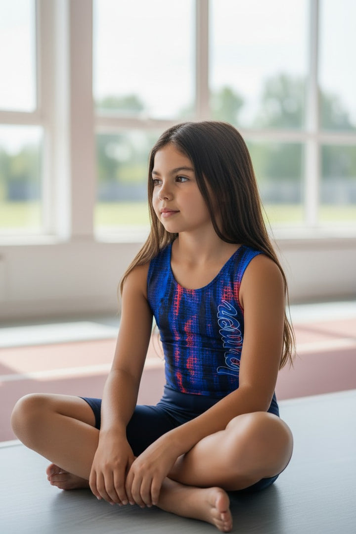 Girls' Sporty Boyleg One-Piece Swimsuit