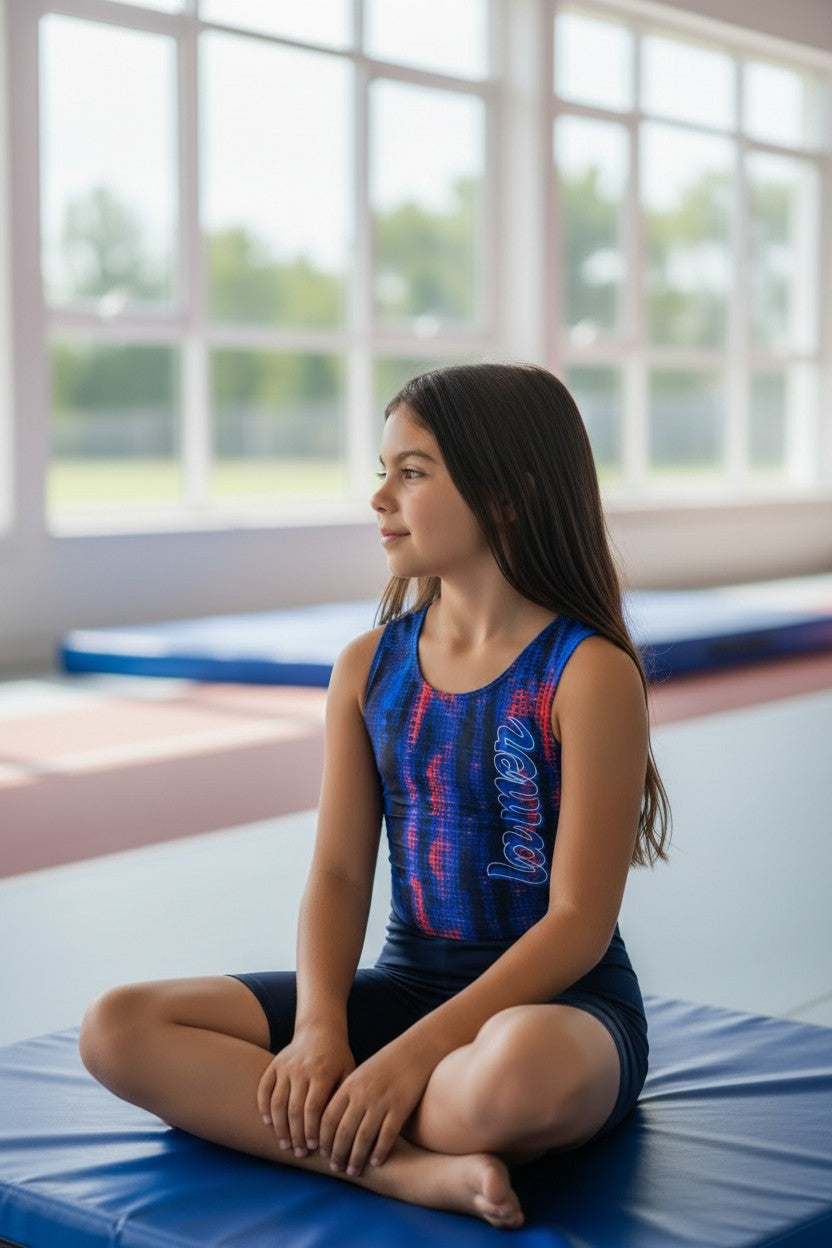 Girls' Sporty Boyleg One-Piece Swimsuit