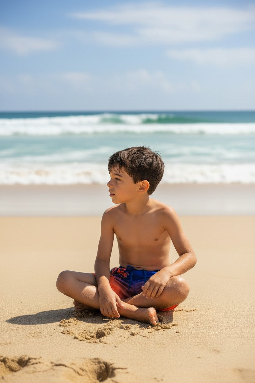 Ocean Breeze Mosaic Swim Trunks
