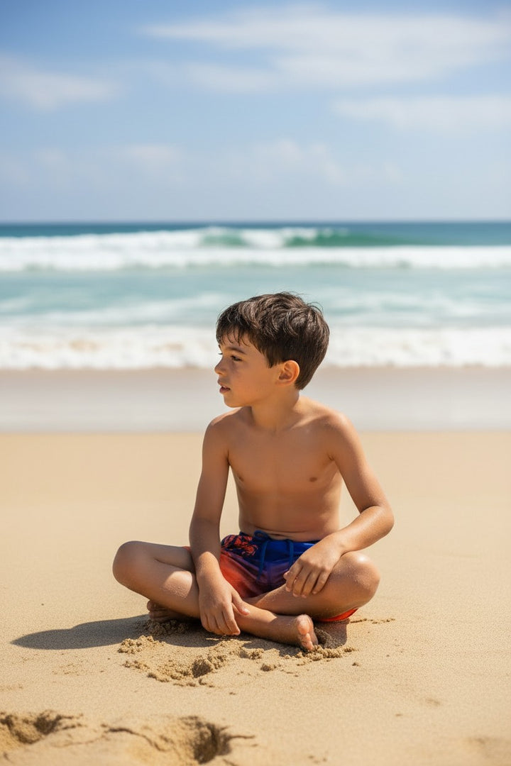 Ocean Breeze Mosaic Swim Trunks