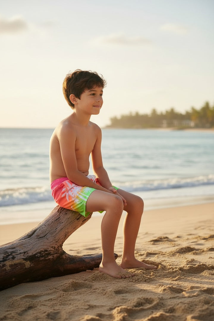 Ocean Breeze Mosaic Swim Trunks