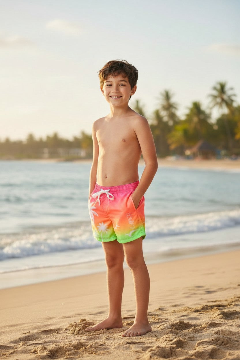 Ocean Breeze Mosaic Swim Trunks