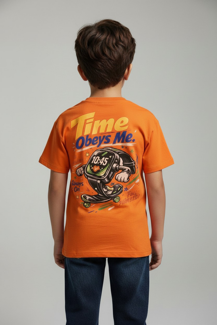 "Time Obeys Me" Skate Watch Boys' T-Shirt
