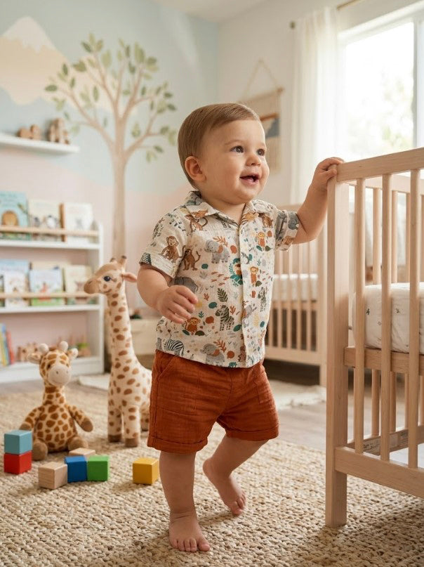 Little Safari Adventure Shirt & Shorts Set