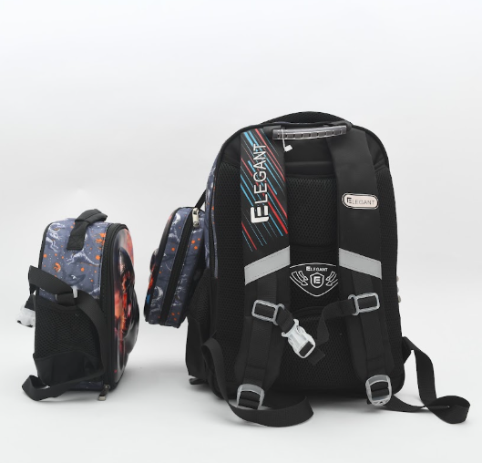 Fiery T-Rex 3-Piece School Backpack Set