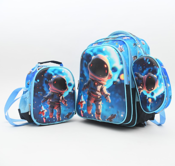 Spaceman Galaxy 3-Piece School Backpack Set