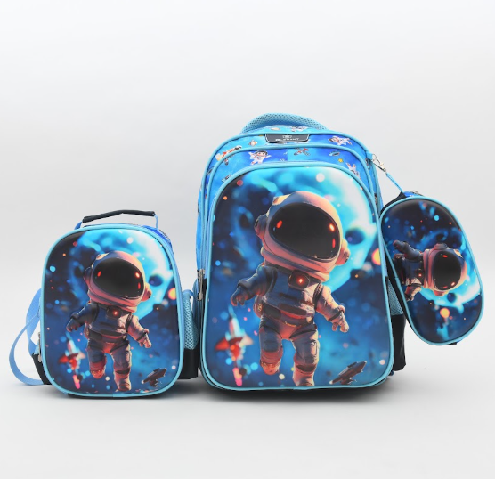 Spaceman Galaxy 3-Piece School Backpack Set