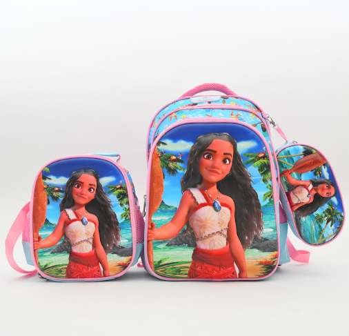 3-in-1 Moana School Bag Set – Backpack, Lunch Bag & Pencil Case