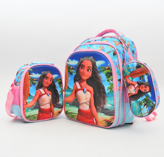 3-in-1 Moana School Bag Set – Backpack, Lunch Bag & Pencil Case