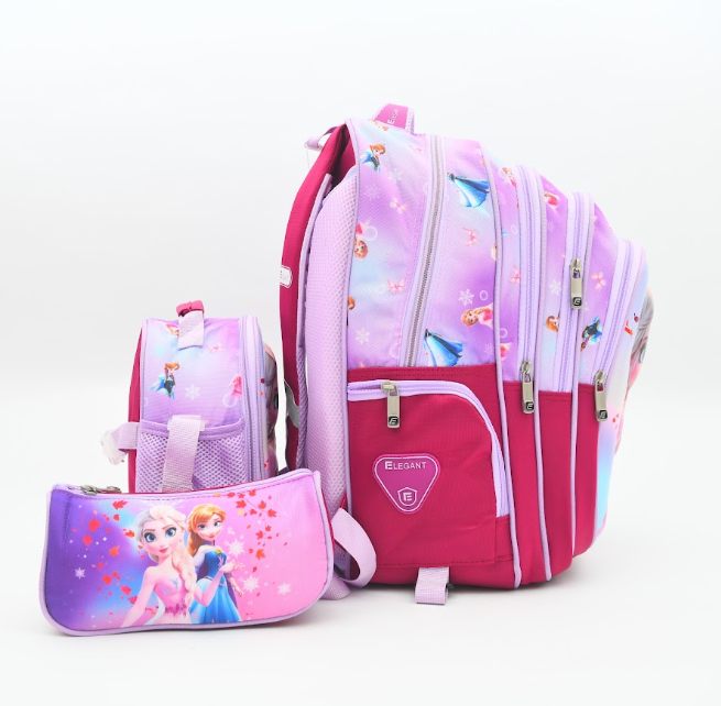 Frozen Magical Sisters 3-Piece Kids School Backpack Set